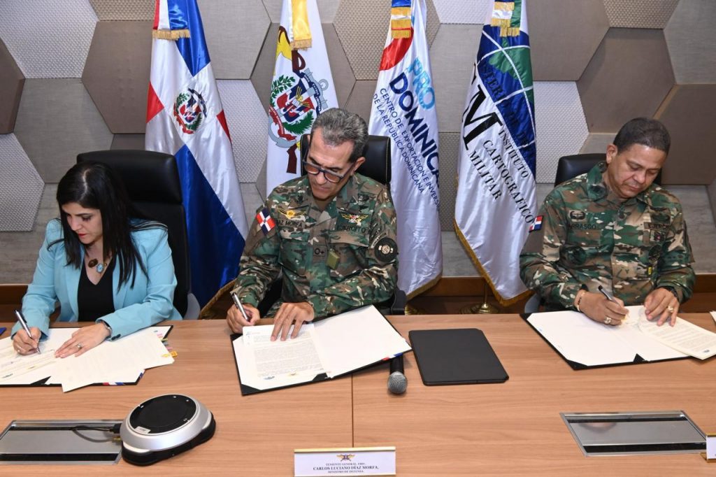 Ministerio de Defensa, ProDominicana y el Instituto Cartográfico Militar firman acuerdo interinstitucional de cooperación 2